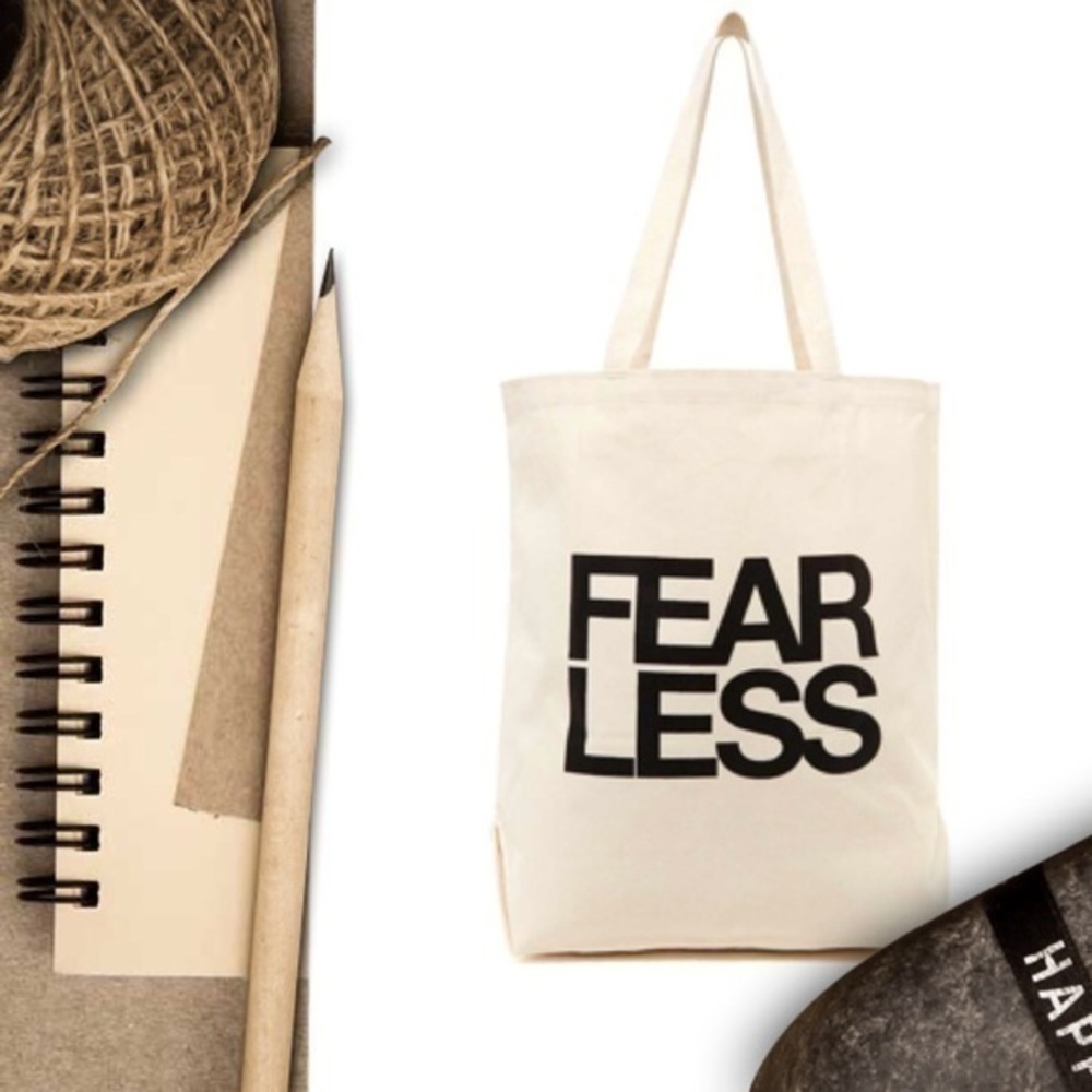 New “Fearless" DOGEARED OVERSIZED TOTE B12